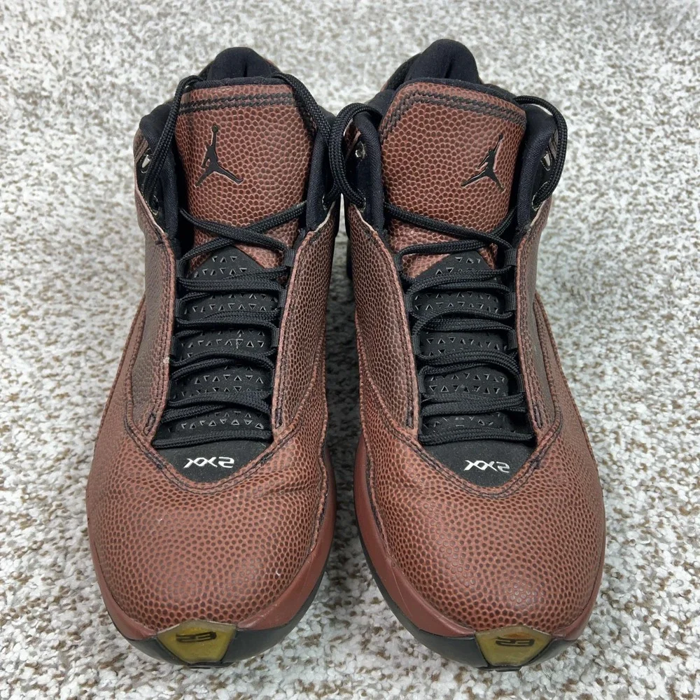 Jordan Shoes Mens Size 9.5 Brown Air‎ Jordan 22 OG Basketball Leather Sneakers